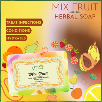 Vganic Herbal Mix Fruit Soap - Organic, Nourishing, and Rejuvenating | Vganic
