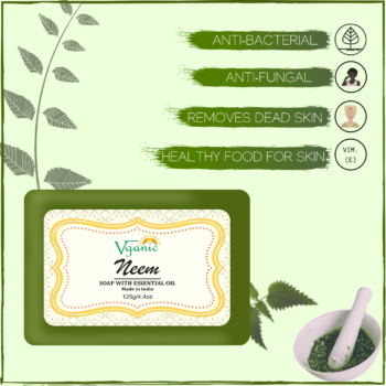 Vganic Herbal Neem Soap | Natural Skincare | Gentle & Nourishing