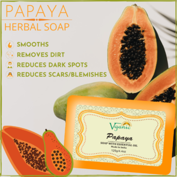 Vganic Herbal Papaya Soap - Transform Your Skin with Nature's Goodness